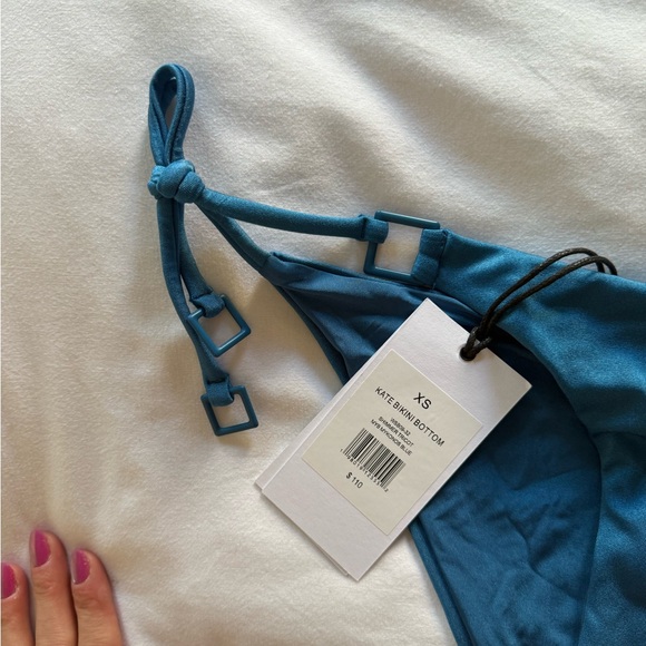 BNWT ONIA BIKINI SET (TOP + BOTTOM) IN MYKONOS BLUE - Picture 9 of 11